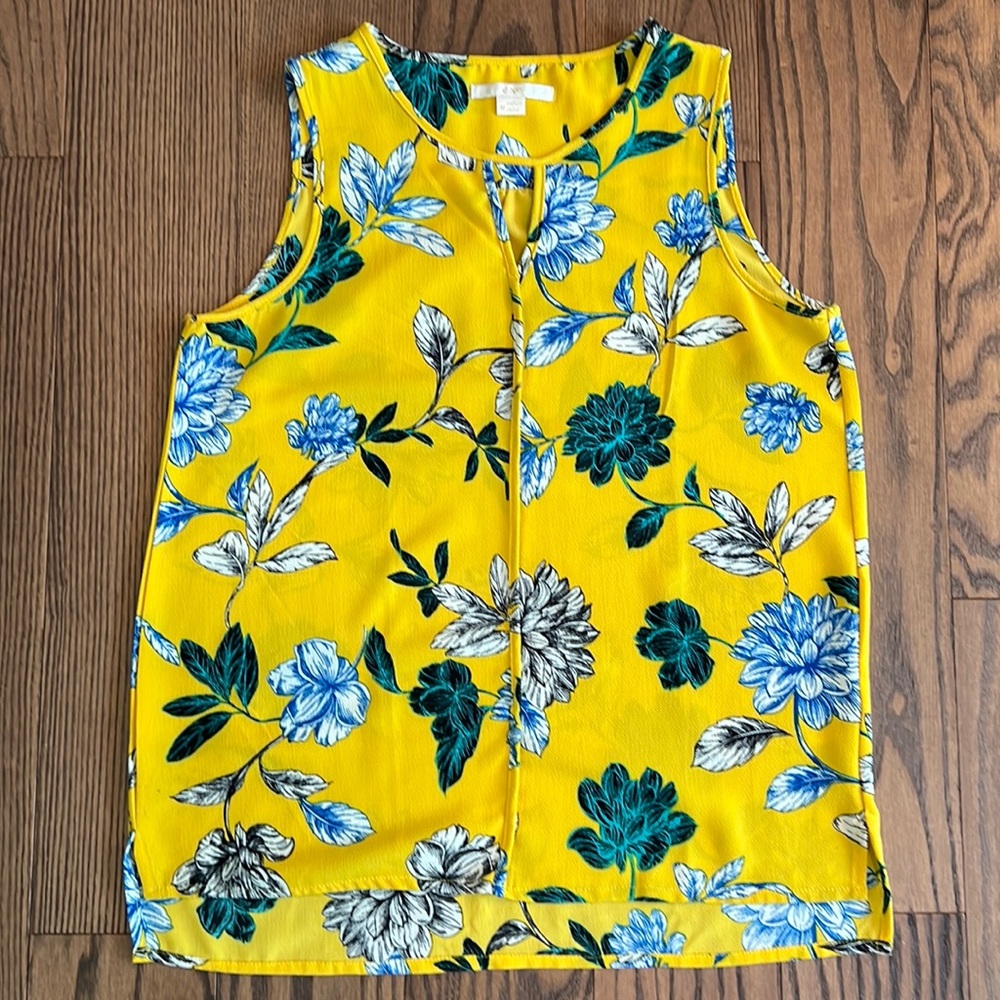 C&E Floral Tank Blouse
